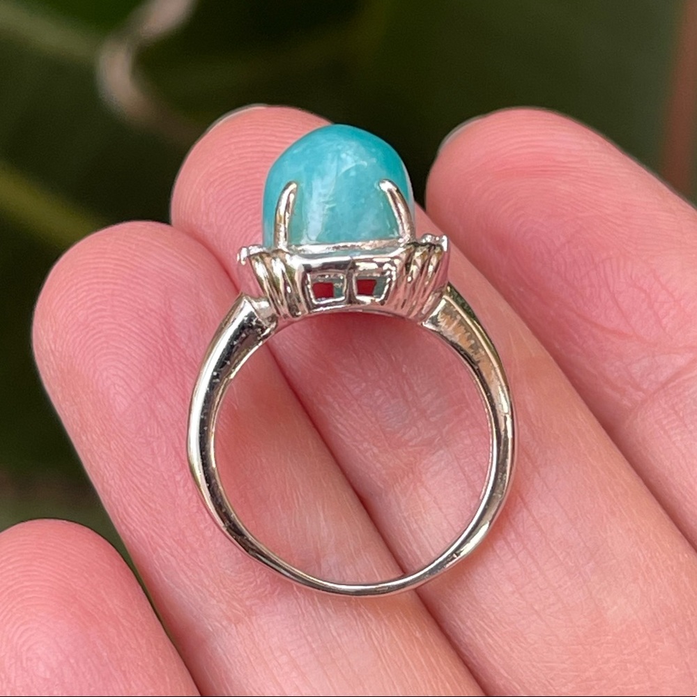 Gem Amazonite Sterling Silver Ring - image 6